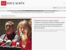 Tablet Screenshot of laeducacion.us